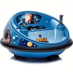 12V Kids Electric Bumper Car With Remote Control, 360° Spin, LED Light, Soft Bumpers, Rechargeable Ride-On Toy For Indoor Outdoor