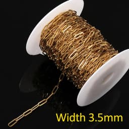 1meter Stainless Steel Chains for Jewelry Making DIY Rolo Cable Link Chain Necklace Bracelet Handmade Accessories Wholesale