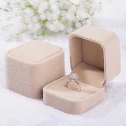 10pcs Felt Fabric Ring Box Jewelry Packaging Box Diamond Ring Earrings Storage Box Jewelry Gift Packaging Box 5.5X5X4cm