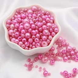 150Pcs Mix Size 3-8mm Beads With Hole Colorful Pearls Round Acrylic Imitation Pearl for DIY Jewelry Making Necklace Bracelet