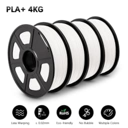 SUNLU 4Rolls PETG Filament 1KG 3D Printer 1.75MM Non-Toxic Good Toughness Biodegradable PLA PLAplus SILK No Bubble 0.5KG TPU
