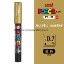 1 UNI POSCA PC-1M Marker Art Supplies for Artist POP Poster Pen Graffiti Advertising 0.7mm Art Stationery Multi-color Optional