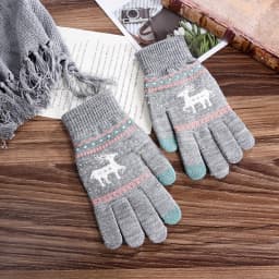 New Solid Color Touch Screen Knitted Gloves For Women Men Winter Outdoor Cycling Warm Knitted Gloves Unisex Daily Wear Touch