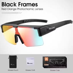 WEST BIKING Large Frame Cycling Polarized Glasses Bike Photochromic Outdoor Sunglasses Fit Over Myopic Goggles Bicycle Accessory