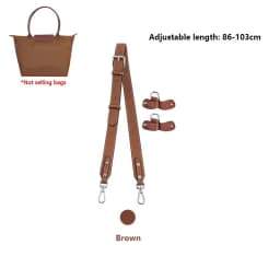 Leather bag shoulder strap for Longchamp pouch short handle small bag modification without punching strap bag accessories