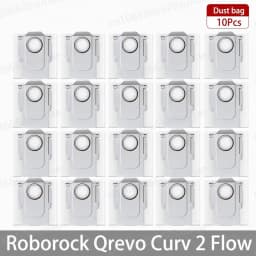 Roborock Qrevo Curv 2 Flow/Qrevo Curv 2 Flow Robot Vacuum Accessorie Main Side Brushe Mop Cloth HEPA Filter Dust Bag Spare Parts