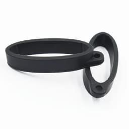 2PCS 40mm Silicone Ring Lanyard Band With Hole For Box Mechanical Rod Accessories Rope Hanging Loop Keychain Rubber Decoration