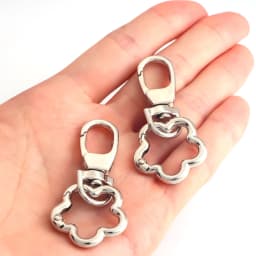 2 Pcs Flowers Charms Keychain Chain Keyring for Women Purse Bag Accessories Keychain