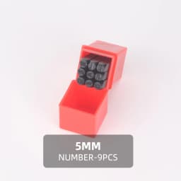 QJH Number Stamp (0-9) Letter Stamp Set (A-Z) Punch Perfect for Imprinting Metal Stamping Kit, Plastic, Wood, Leather 2-12.5MM