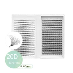 800/1600 Fans Premade Volume Lashes Fan Individual Sharp Pointy Base Premade Russian Volume Fans Eyelash Extension Makeup Tools