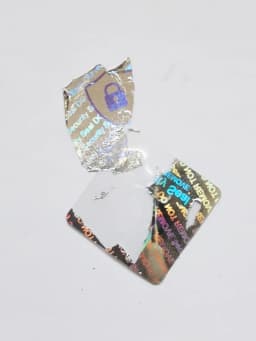 290pcs 20x20mm Square Gold/Silver Holographic Security Seal Sticker Do Not Remove Hologram Label for Avoid Open Packaging