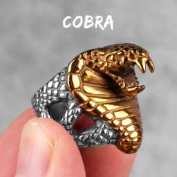 Stainless Steel Animal Men Rings Eagle Dog Dragon Bird Snake Punk Hip Hop Trendy For Male Boy Jewelry Creativity Gift Wholesale
