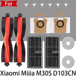 For Xiaomi Mijia M30S D103CN Self Cleaning Vacuum CleanAccessories Main Side Brush lip Hepa Filter Mop Cloth Dust Bag Parts