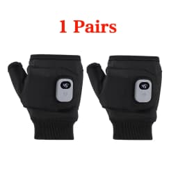 Rechargeable 3 Levels Heating Hand Warmer Thermal Gloves Electric Heated Gloves Winter Warm Outdoor Riding Skiing Mitten