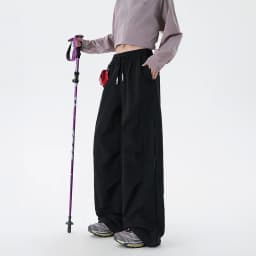 CHRLCK Women's Waterproof Hiking Pants Loose Quick Drying Cargo Pants Fishing Camping Cycling Trekking Jogging Trousers