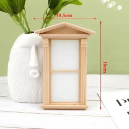1/12 Scale Dollhouse Miniature 6 Panel Interior Wooden Door Frame DIY Plain Embryo Material Furniture Doll House Accessories