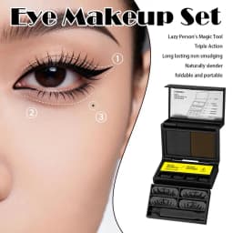 3-in-1 Lower Eyelash Stamp Eyeliner & Mole Non-Slipping Portable Fast Application Natural Long-lasting Eye Makeup Set 2026 New