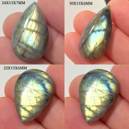 Wholesale Natural Stone Loose Beads Irregular Shape Bead Blue Purple Labradorite Cabochon 2-4Pcs/Lot