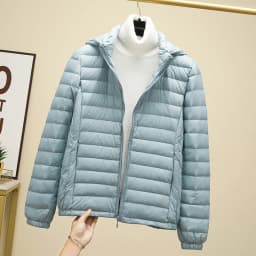 Schinteon Women Ultralight 90% White Duck Down Jacket with Removable Hood Autumn Winter Thin Outwear Portable Storage 2026 New