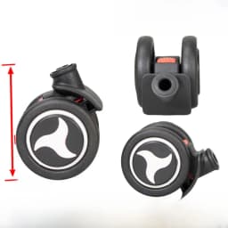 Universal Luggage Wheel Replacement Parts Quiet Universal Spinner Wheels Repair for Suitcase Password Box Shock Absorption