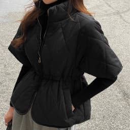 Korean Style Cotton Vest Jacket Quilted Diamond Pattern Women's Fashionable Outerwear Winter Season Ladies Premium Cotton Coat