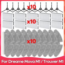 Fit For ( Dreame Mova M1 / Trouver M1 / Okami R110 / ROPO Laser Slim / Kewbily DL30 Pro ) Side Brush Filter Mop Accessories Part