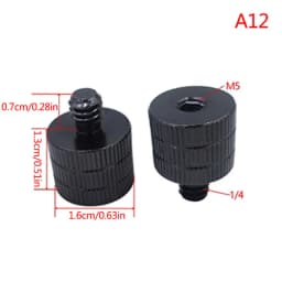 1/4 To M4M5 M6 M8 M10 Conversion Screw 3/8" Male To Female Thread Screw Mount Converter Adapter Standard 1/4 Mount Adapter Screw