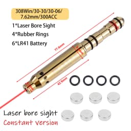 22LR 22 LR 40S&W 30-30 .25 .27 7mm 6.5mm 177 7.62 300win 12GA 45ACP 223rem 9mm Laser Training Bullet Bore Sight Dry Fire Laser