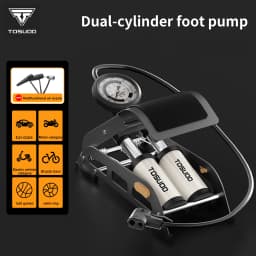 TOSUOD Foot Pump High Pressure Bicycle Pump Universal Foot Pedal Air Pump With Hose Quick Connect For All Vehicle Tires