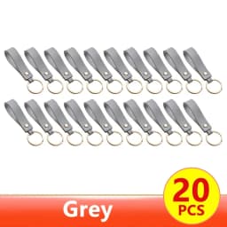 1/100pcs 8Color PU Leather Keychain Business Gift Suitable for Men and Women Car Key Strap Waist Wallet Keychains and Keyrings