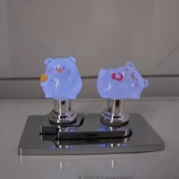 Cute Luminous Pig Toilet Presser Water Tank Buttons Protector Multi-useful Furniture Handle Home Bathroom Accessories