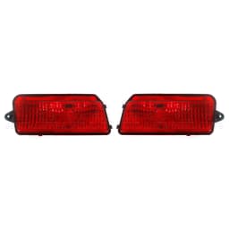 R-AUTO Red Len Tail Brake Light Taillights For Jeep Grand Cherokee 2005-2010 Fog Lamp Rear Bumper Reflector Light Without Bulb