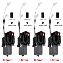 Nano-Coating Upgraded Hotend For Snapmaker U1 Hot End 0.2 0.4 0.6 0.8mm 24V48w Ceramic Block Kit High Flow J Head For u1 printer