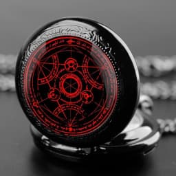Hot Creative Archangel Amulet Chain Pocket Watch Arabic Numerals Pendant Clock Personalized Gifts Souvenir Gifts for Men Women