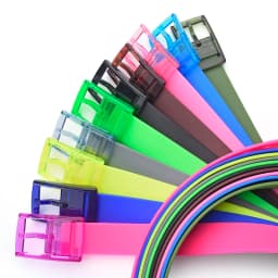 Universal Colored Silicone Candy Color Square Pin Buckle Belt Fashion Match Casual Pants Belt Trendy Women's Banquet Gifts