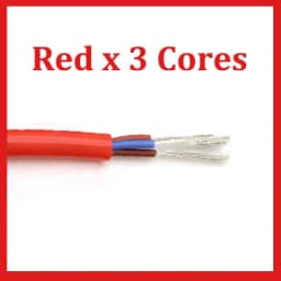 1/5/10M Sq 0.3 0.5 0.75 1 1.5 2 2.5 4 6mm Ultra Silicone Rubber Cable 2 3 4Cores Insulated Flexible Copper High Temperature Wire