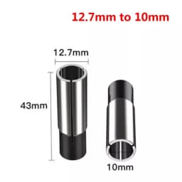 1/2" 1/4" 1/8" Collet Adaptor Shank Reducer Bit CNC Spindle Router 4/6/8/10mm Drill Bits Spindle Milling Cutter Collet Sleeve