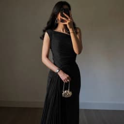 Women's Elegant Olive Green Evening Gown One Shoulder Ruched Waist Side Slit Satin Train Dubai Wedding Prom Formal Maxi Dress
