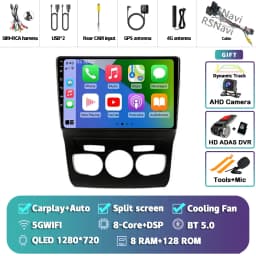 Android 16 Carplay DSP WIF+4G Car Radio GPS Multimedia Player For Citroen C4 C4L DS4 2013 2014 2015 2016 2017 Stereo 360 Camera