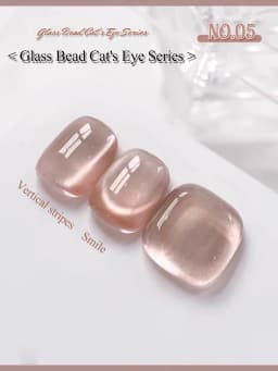 1-12pcs TC Summer Blue Glass Bead Cat Eye Gel Nail Polish Flash White Spar Nude Color Magnet Nail Art Gel Salon Christmas Nails