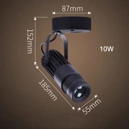 Theater Stage Zoom Spotlights, LED Focus Logo Projector Track Lights,Industrial Gobo Lights for Company Restaurant Store Wedding