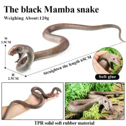 Oenux Forest Savage Snakes Animals TPR Rattlesnake Python Cobra Action Figures Lifelike Model Education Kids Toy Gift Prank toy