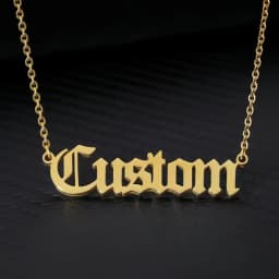 Personalized Customization of Name Pendant Necklace with Different Fonts and Styles for Perfect Party and Holiday Gifts Family