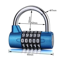 4,5 Digit Number Combination Travel Password Lock Combination Padlock Zinc Alloy 4 Colors Coded Lock Security Safely Code New