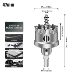 1pc 12-160mm TCT Carbide Hole Saw Drill Bit Hole Saw Cutter For Stainless Steel Metal Alloy Drilling