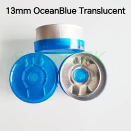 13mm Aluminium Plastic Cap,50pcs/lot! Colored Plastic Caps, Sealing Tear off Cap,Aluminium tops for crimp glass vial