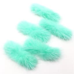 5pcs Real Natural Mink Pompon Bowknot 2*6cm Fur Pompom Balls Bow Tie Fluffy Pompones for Diy Jewelry Craft Supplies Accessories