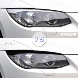 ABS Gloss Black Headlight Eyebrows Eyelid For BMW 3 Series E92 E93 3 Series 2007 2008 2009 2010 2011 2012 2013 2014