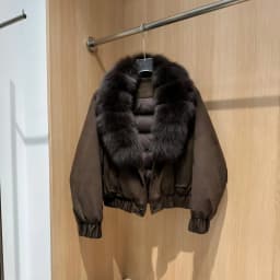 OFTBUY Cropped Elastic Cuff Duck Down Coat Vintage Outerwear New Real Fox Fur Collar Coat Women Button Puffer Jacket Female
