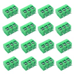 10/50PCS PCB Terminal Block Connector Pitch 5.0mm KF301 Straight Pin 2P 3P Screw PCB Terminal Blocks Connector Assortment Kit